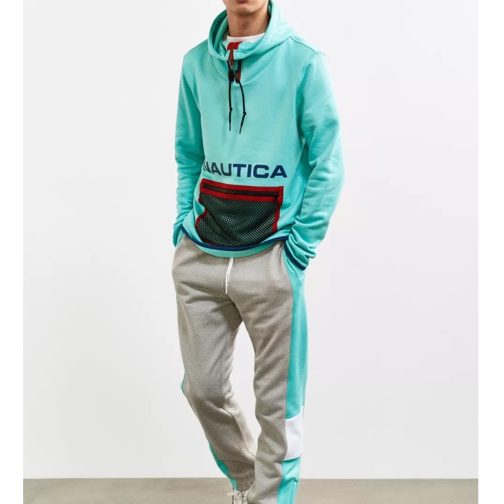 Nautica Vintage Collection + UO Logo Active Track Pants& Hoodie Mens Size Small